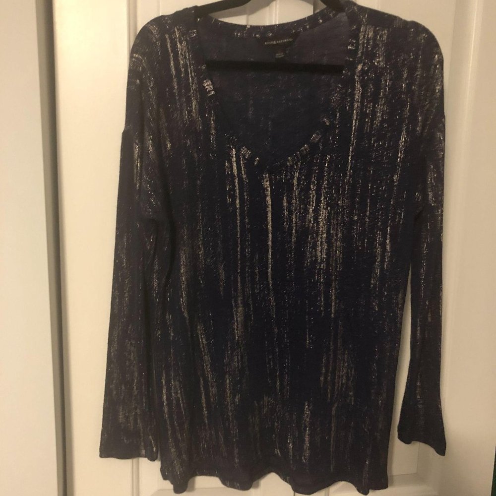 Rock & Republic Metallic Streak Sweater